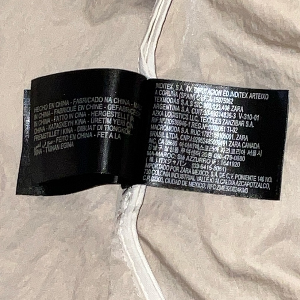 ZARA NWT Technical Trench Coat Sand Long Double-Breasted L/XL retail $169 - Picture 12 of 12